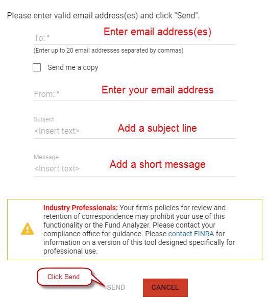 fund analyzer email form