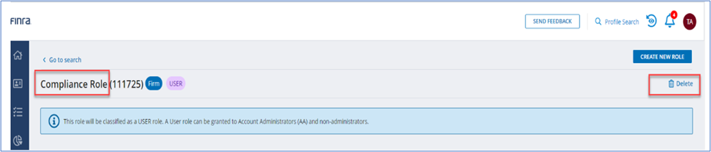 17.5 Step 5 Delete Role